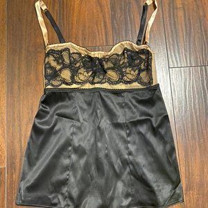 DOLCE & GABBANA silk corset bustier top
